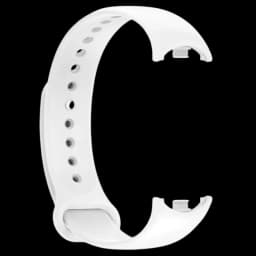 Pulseira de silicone compatível com Xiaomi Smart Band 8 na cor Branco