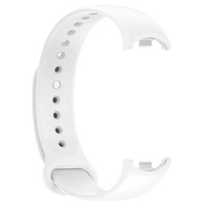 Bracelet en silicone compatible avec Xiaomi Smart Band 8 de couleur Blanc