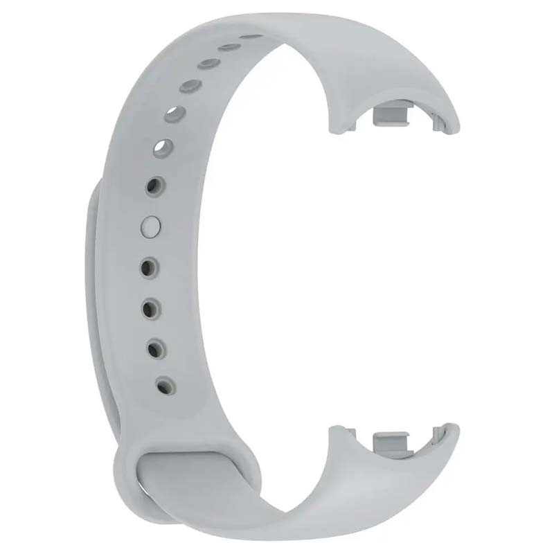 Bracelet en silicone compatible avec Xiaomi Smart Band 8 de couleur Gris - Ítem