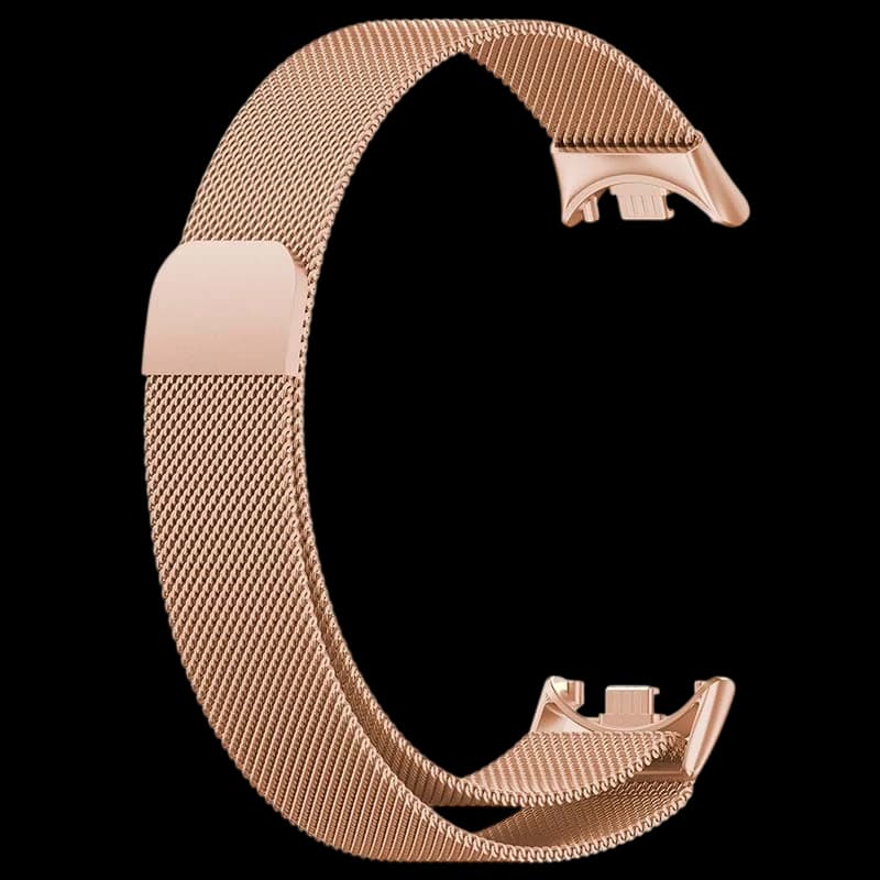 Correa milanesa magnética dorada para Xiaomi Smart Band 8