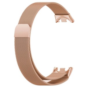 Pulseira milanesa magnética dourada para Xiaomi Smart Band 8