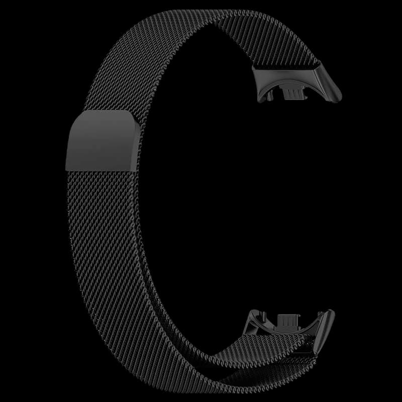 Pulseira milanesa magnética preta para Xiaomi Smart Band 8