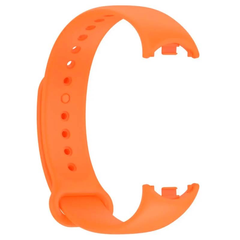 Pulseira de silicone compatível com Xiaomi Smart Band 8 na cor Laranja - Item