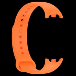 Pulseira de silicone compatível com Xiaomi Smart Band 8 na cor Laranja
