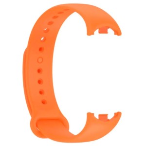 Pulseira de silicone compatível com Xiaomi Smart Band 8 na cor Laranja