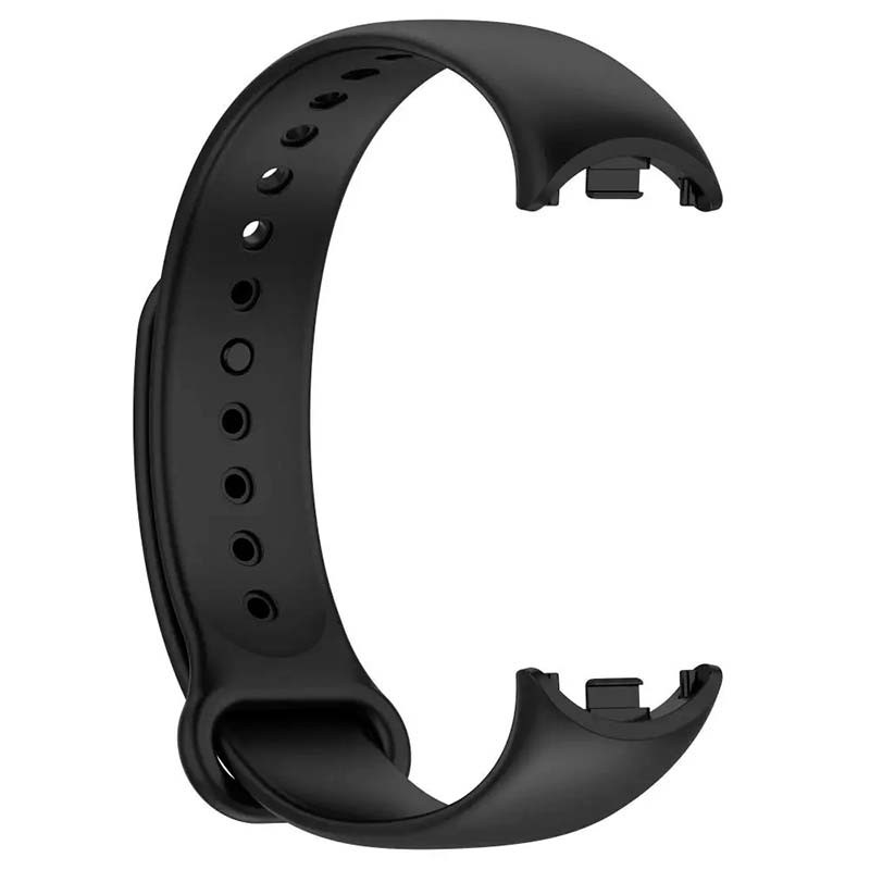 Bracelet en silicone compatible avec Xiaomi Smart Band 8 de couleur Noir - Ítem