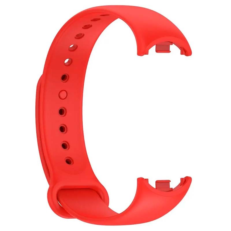 Pulseira de silicone compatível com Xiaomi Smart Band 8 na cor Vermelho - Item