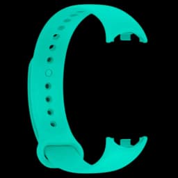 Pulseira de silicone compatível com Xiaomi Smart Band 8 na cor Turquesa