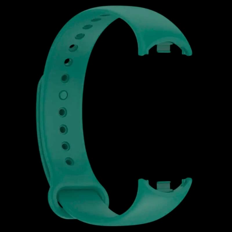 Pulseira de silicone compatível com Xiaomi Smart Band 8 na cor Verde Escuro