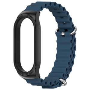 Bracelet Wave en silicone bleu pour Xiaomi Smart Band 7