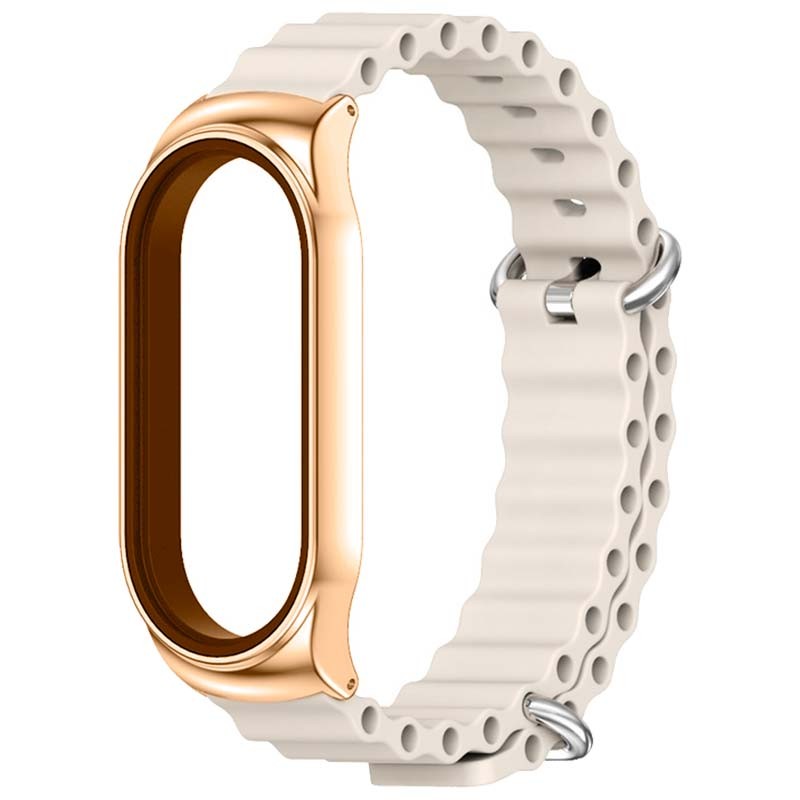 Correa Wave de silicona beige para Xiaomi Mi Smart Band 6 - Ítem