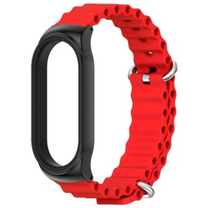 Bracelet Wave en silicone rouge pour Xiaomi Smart Band 7