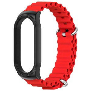 Pulseira Wave de silicone vermelha para Xiaomi Smart Band 7