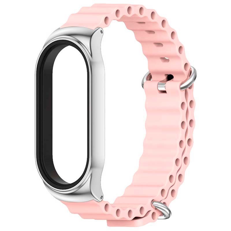 Correa Wave de silicona rosa para Xiaomi Mi Smart Band 6 - Ítem