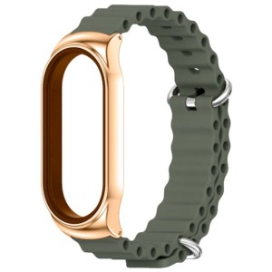 Pulseira Wave de silicone verde para Xiaomi Smart Band 7