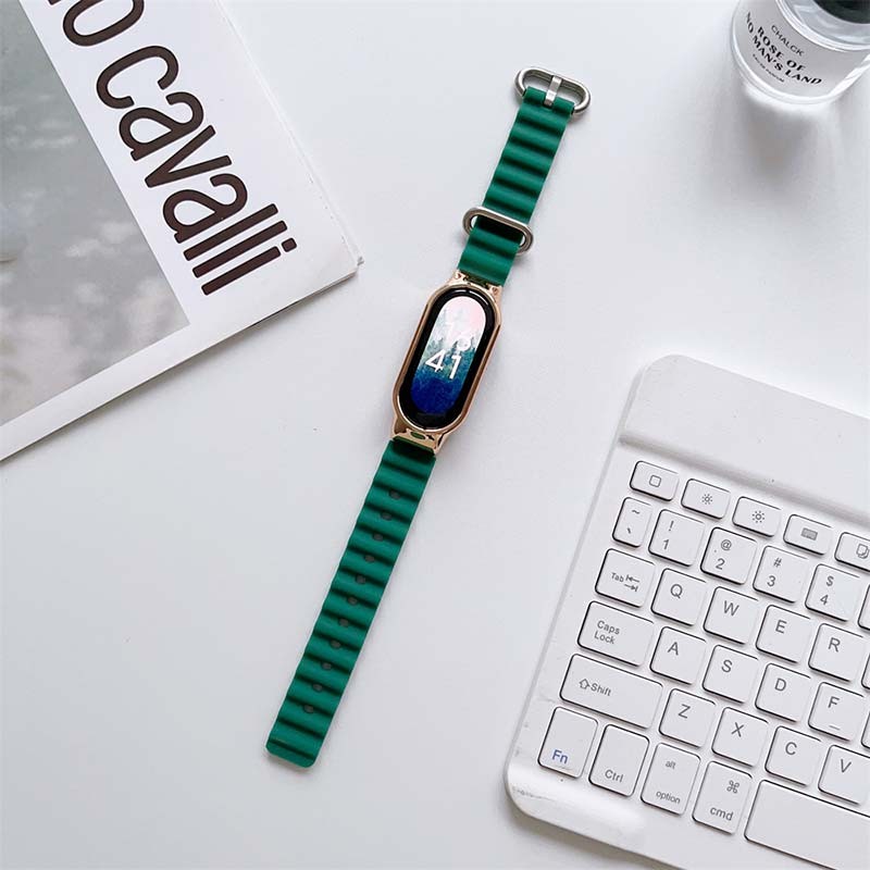 Bracelet Xiaomi Mi Smart Band 6 / Mi Band 5 / Amazfit Band 5 Wave Vert - Ítem1