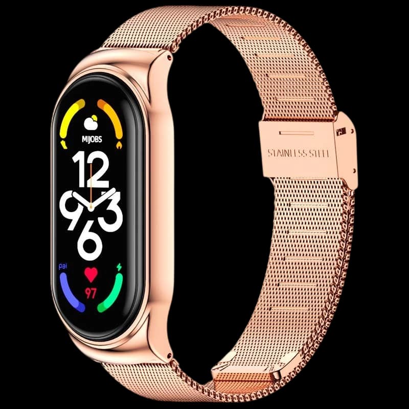 Bracelet Xiaomi Smart Band 7 Milanais Clip Or Rose