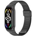 Bracelet milanais avec fermeture à clip compatible avec Xiaomi Smart Band 7 de couleur Noir - Ítem