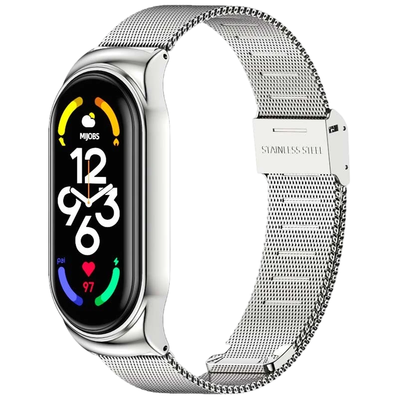 Pulseira Xiaomi Smart Band 7 Milanesa Clipe Prateado - Item