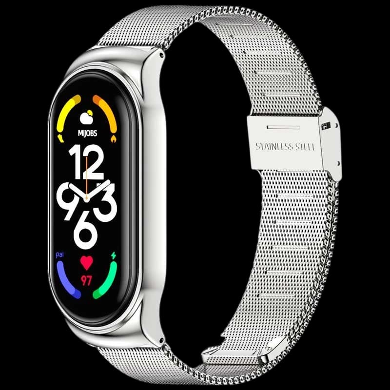 Correa Xiaomi Smart Band 7 Milanesa Clip Plata