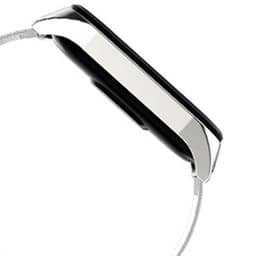 cuerpo de la Correa milanesa con cierre de clip compatible con Xiaomi Smart Band 7 en color Plata