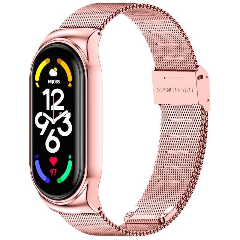 Correa Xiaomi Smart Band 7 Milanesa Clip Rosa - Ítem