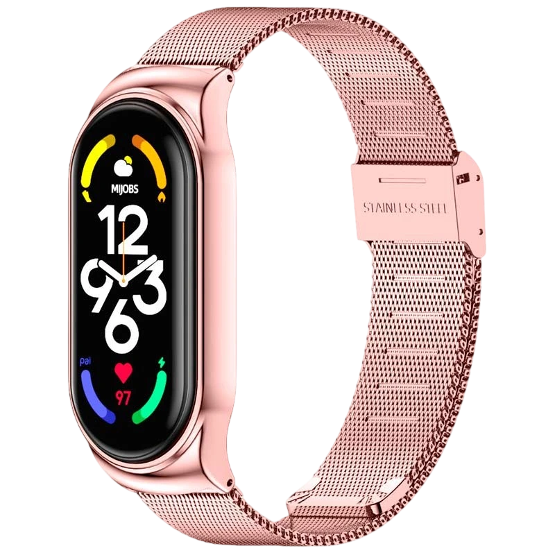 Pulseira Xiaomi Smart Band 7 Milanesa Clipe Rosa - Item