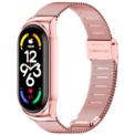 Bracelet milanais avec fermeture à clip compatible avec Xiaomi Smart Band 7 de couleur Rose - Ítem