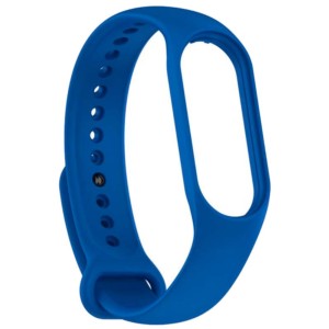 Bracelet en silicone compatible avec Xiaomi Smart Band 7 de couleur Bleu Marine