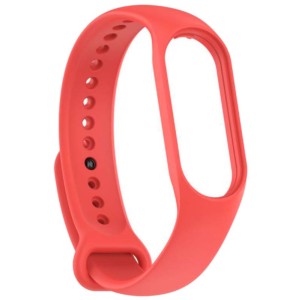 Bracelet en silicone compatible avec Xiaomi Smart Band 7 de couleur Corail