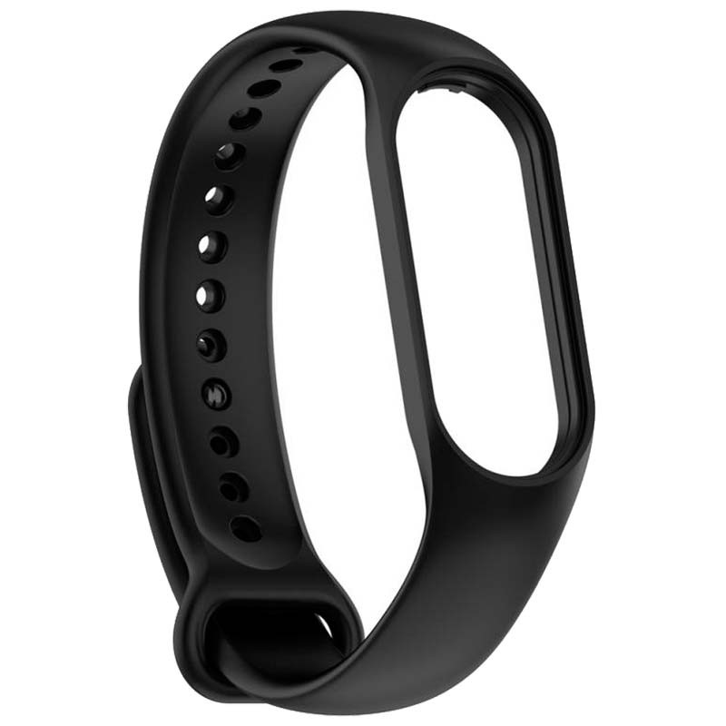 Bracelet en silicone compatible avec Xiaomi Smart Band 7 de couleur Noir - Ítem
