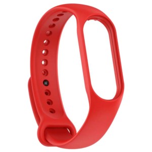 Bracelet en silicone compatible avec Xiaomi Smart Band 7 de couleur Rouge