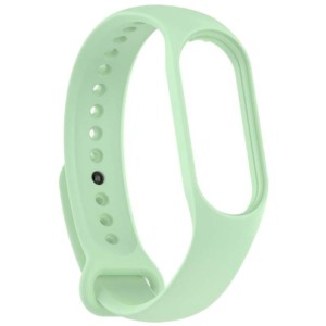 Bracelet en silicone compatible avec Xiaomi Smart Band 7 de couleur Vert Clair