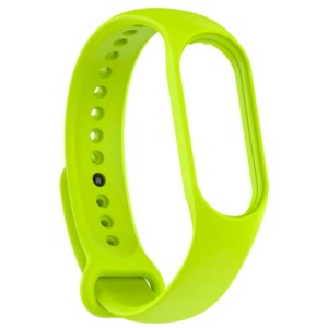 Bracelet en silicone compatible avec Xiaomi Smart Band 7 de couleur Vert Citron