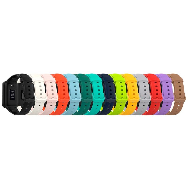 Pulseira de silicone compatível com Xiaomi Smart Band 7 Pro na cor Cinzento - Item4