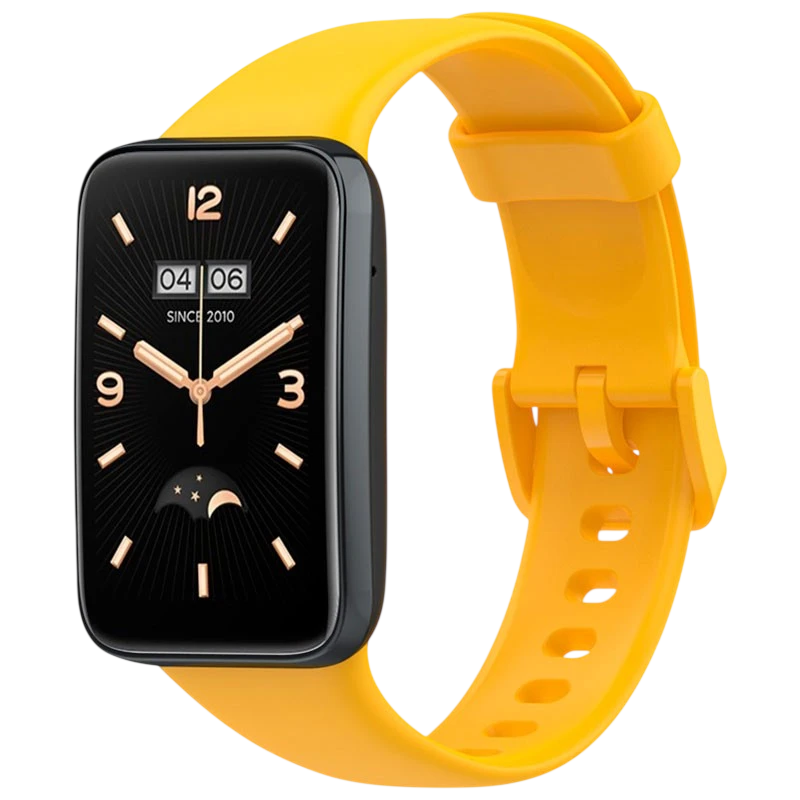 Pulseira de silicone compatível com Xiaomi Smart Band 7 Pro na cor Amarelo - Item