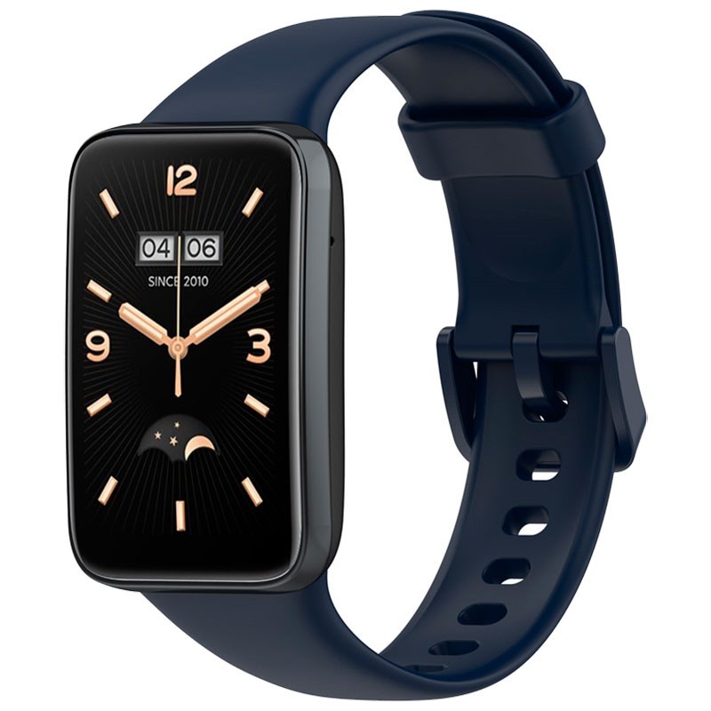 Correa de silicona compatible con Xiaomi Smart Band 7 Pro en color Azul Marino - Ítem