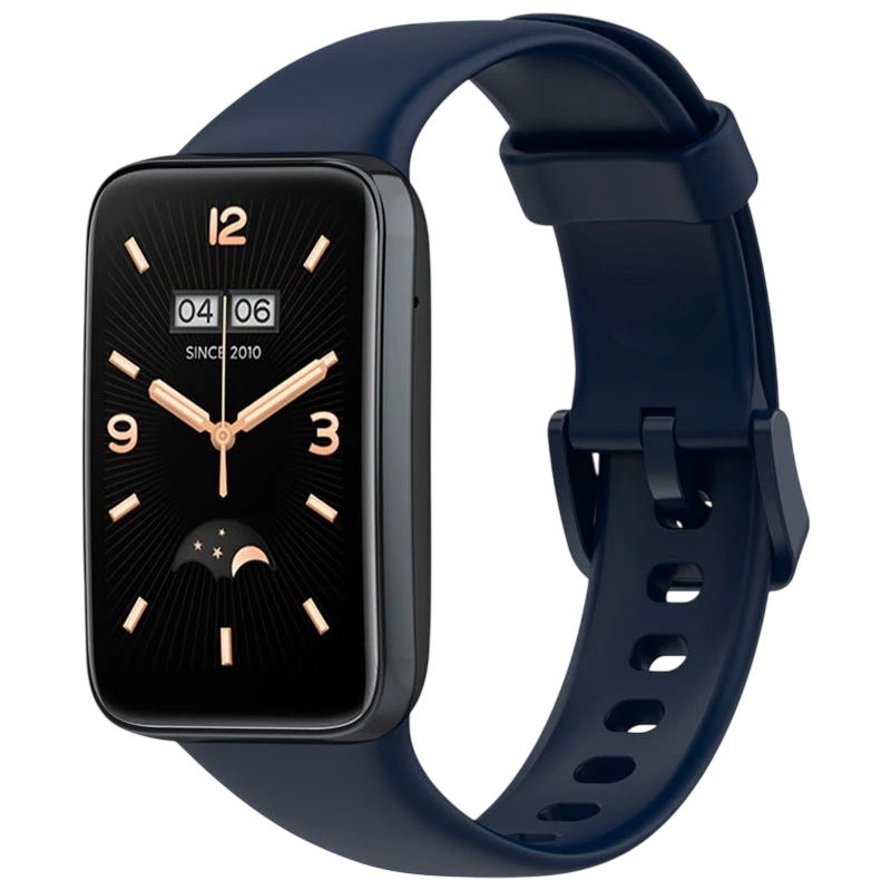 Pulseira de silicone compatível com Xiaomi Smart Band 7 Pro na cor Azul Marinho - Item