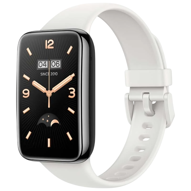 Pulseira de silicone compatível com Xiaomi Smart Band 7 Pro na cor Branco - Item
