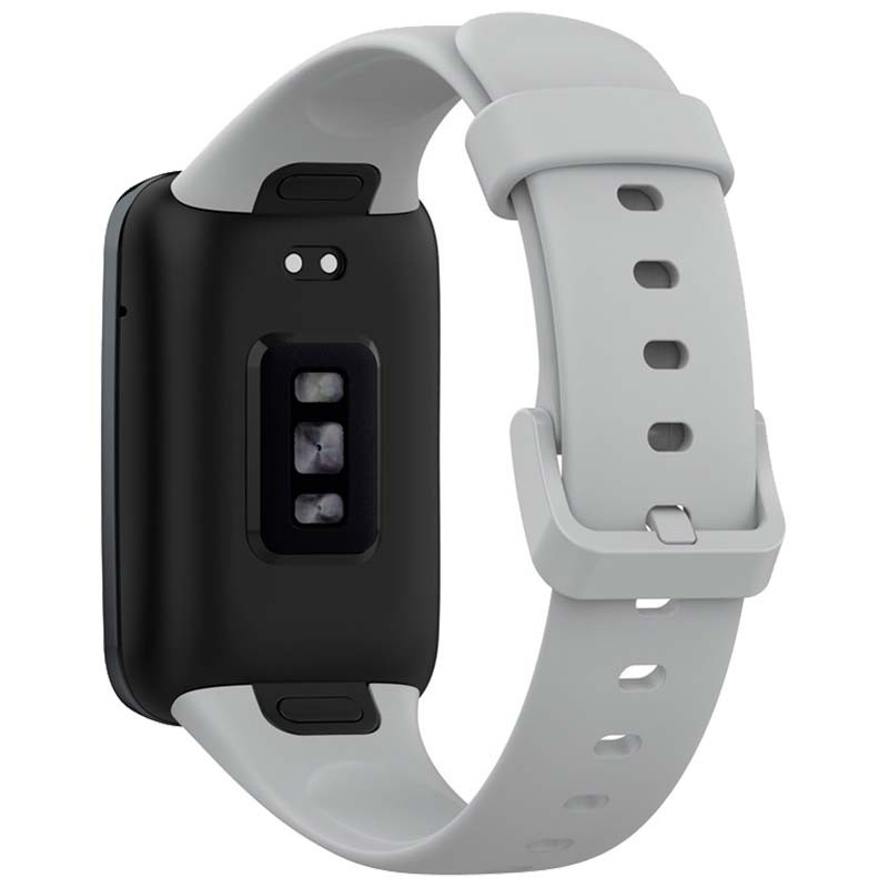 Pulseira de silicone compatível com Xiaomi Smart Band 7 Pro na cor Cinzento - Item1