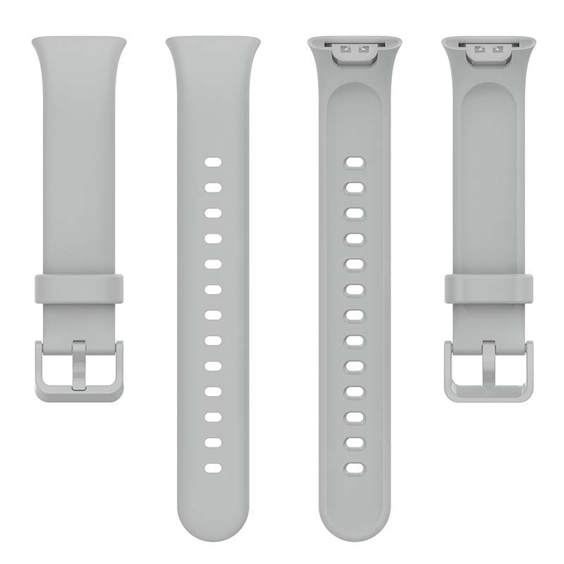 Pulseira de silicone compatível com Xiaomi Smart Band 7 Pro na cor Cinzento - Item3