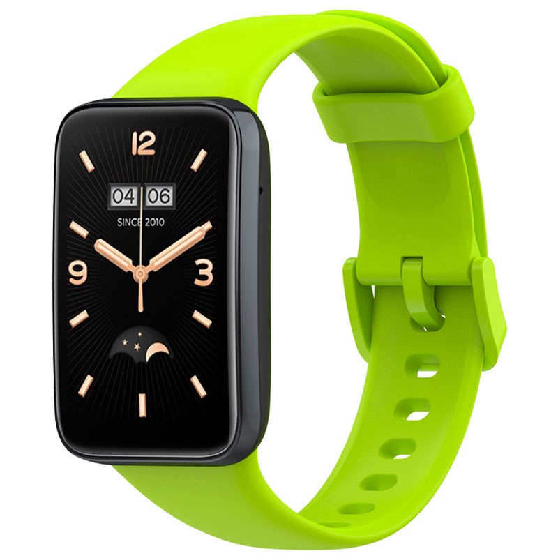 Bracelet en silicone compatible avec Xiaomi Smart Band 7 Pro de couleur Vert Citron - Ítem