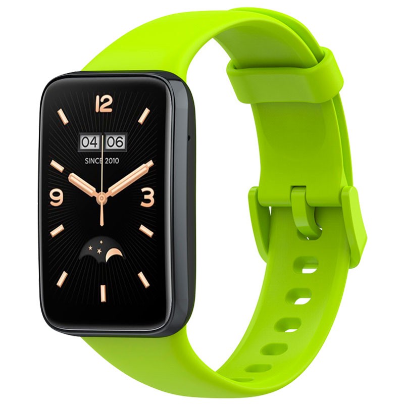 Correa de silicona compatible con Xiaomi Smart Band 7 Pro en color Verde Lima - Ítem