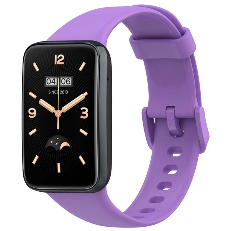 Bracelet en silicone compatible avec Xiaomi Smart Band 7 Pro de couleur Pourpre - Ítem