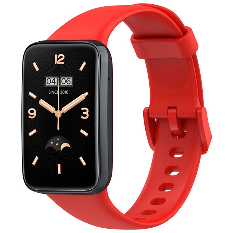 Correa de silicona compatible con Xiaomi Smart Band 7 Pro en color Rojo - Ítem