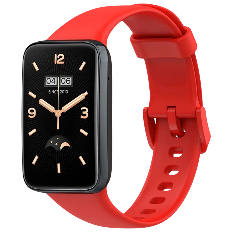 Pulseira de silicone compatível com Xiaomi Smart Band 7 Pro na cor Vermelho - Item