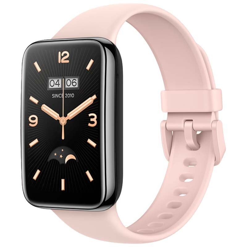 Pulseira de silicone compatível com Xiaomi Smart Band 7 Pro na cor Rosa - Item