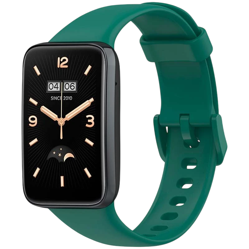 Pulseira de silicone compatível com Xiaomi Smart Band 7 Pro na cor Verde Escuro - Item