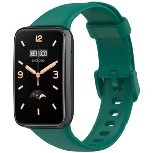 Correa de silicona compatible con Xiaomi Smart Band 7 Pro en color Verde Oscuro