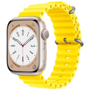 Pulseira Apple Watch 42/44/45/49mm Wave Amarelo